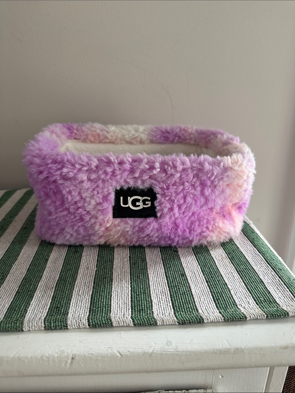 UGG Teddy Lavender & Pink tie die Basket Small Basket